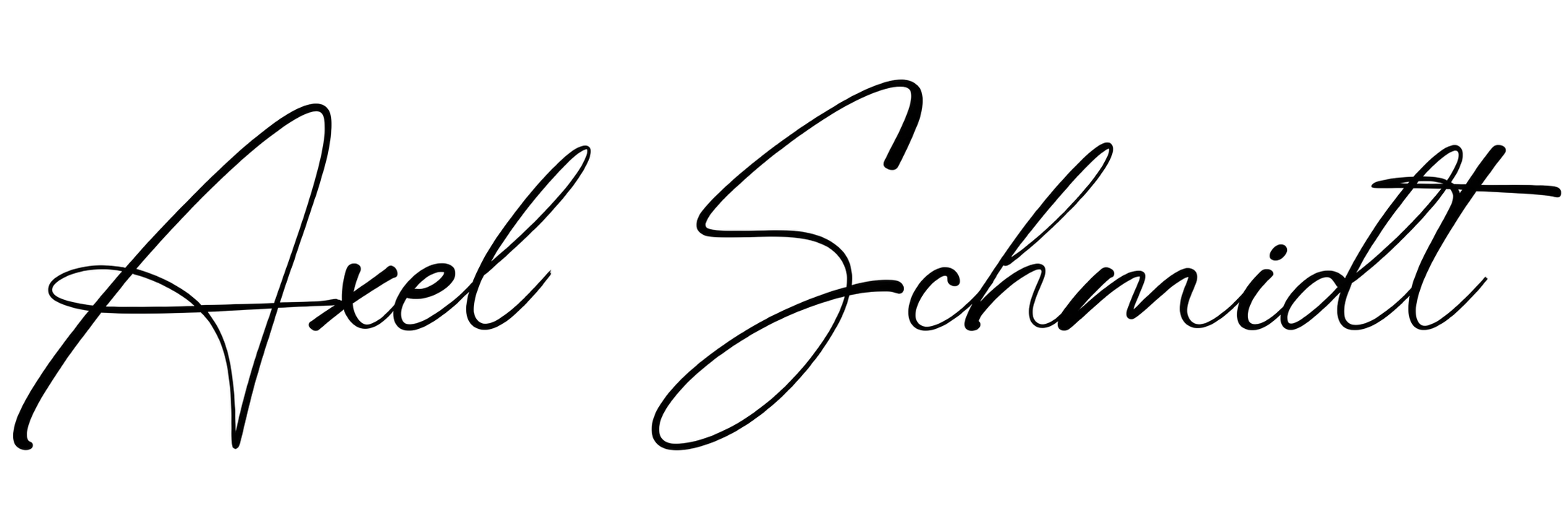Unterschrift von Axel Schmidt